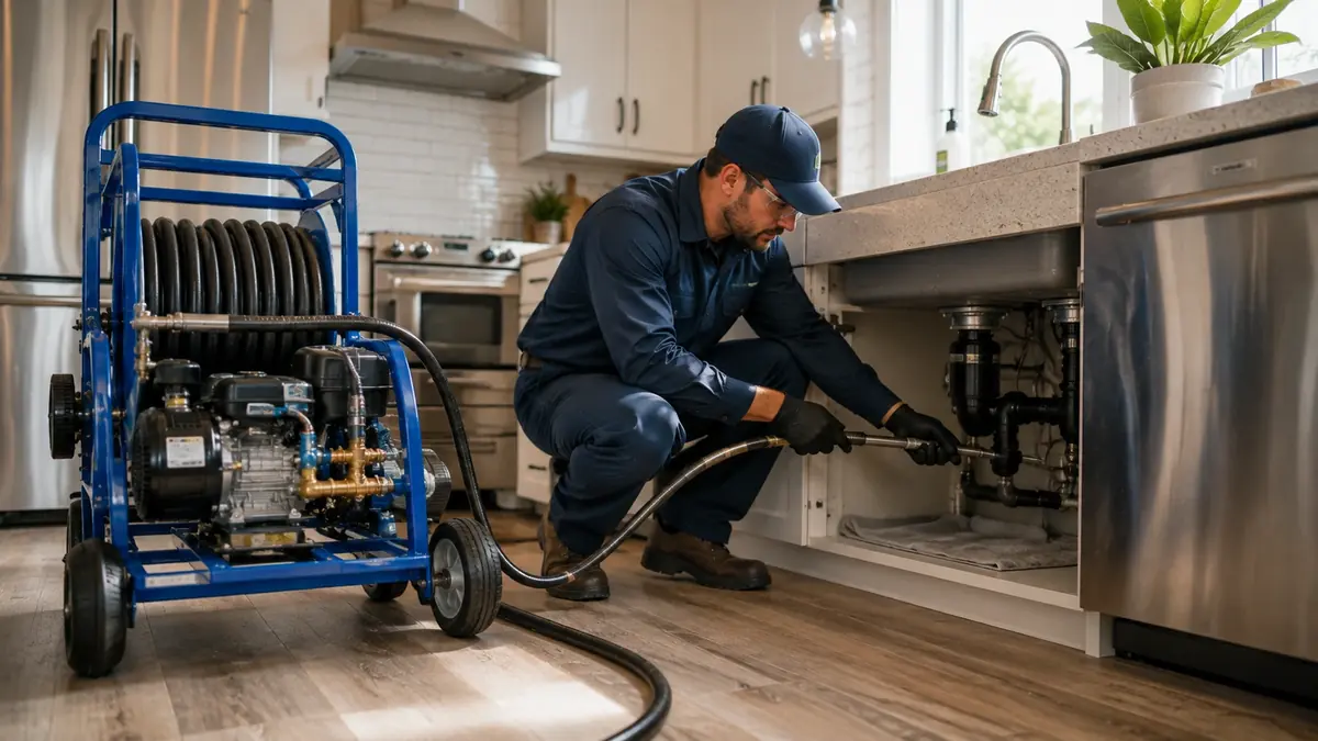 Kitchen Drain Hydro Jetting in Albany
