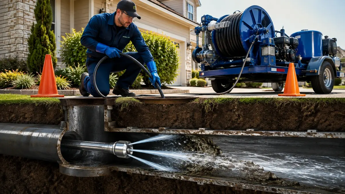 Main Sewer Line Hydro Jet Cleaning in Albany