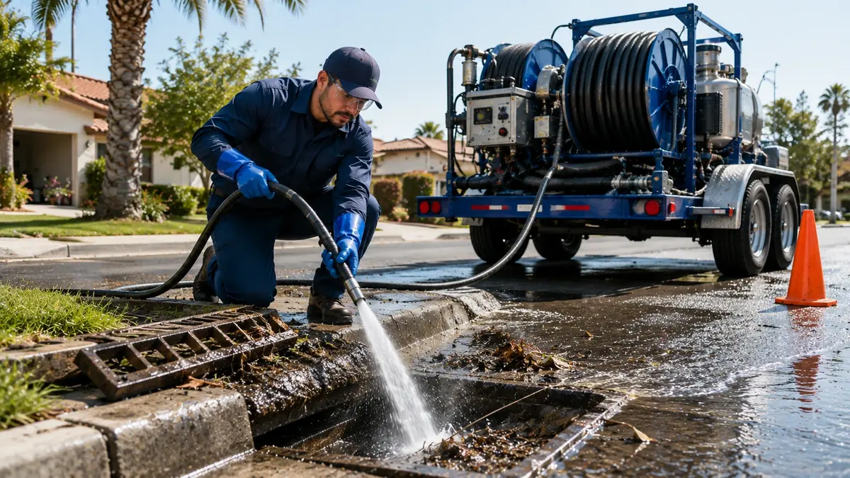 Storm Drain Hydro Jet Cleaning in Albany